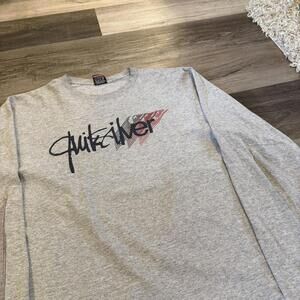 vintage quiksilver long sleeve t shirt 00s L